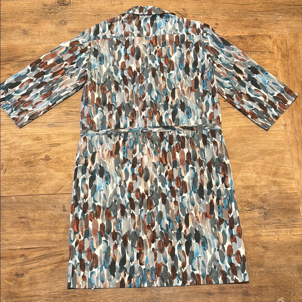 Donna Morgan watercolor drawstring Mini Dress Size 2 M1 - Picture 9 of 9